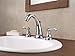 Delta Windemere Chrome Bathroom Faucet 3 Hole, 8 Inch Widespread Bathroom Sink Faucet for Vanity, Metal Push-Pop Drain Assembly, Chrome B3596LF