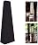 TIAQUN Patio Heater Cover,87 Inch Heavy Duty Waterproof & Dustproof Outdoor Garden Heater Cover Propane Outdoor Heaters Cover for Standing Heater Pyramid Torch Patio Heaters Outdoor Furniture.Black