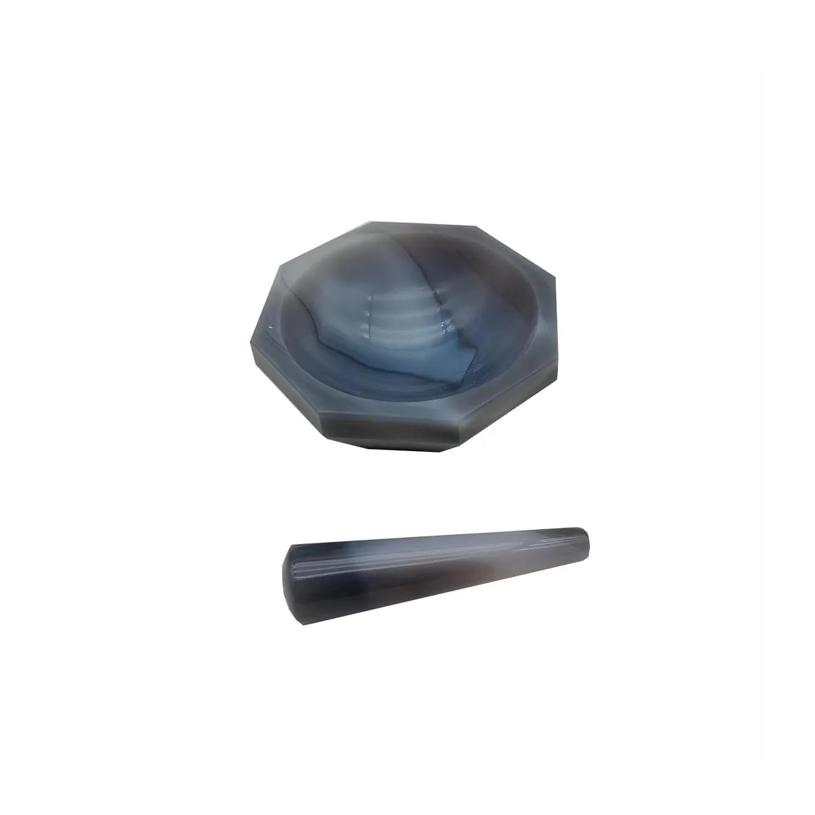 1 szt. ID 30 mm do 130 Naturalny moździerz agatowy z prętem mielącym, laboratoryjny odporny na zużycie tłuczkiem agatowym do użytku DIY(7cm)