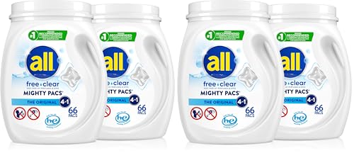 all free clear MIGHTY PACS 66-Count Sensitive Skin