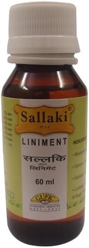 Gufic Sallaki Oil Liniment 60ml Weihrauch Boswellia Serrata Shallaki Indian Frankincense Arthritis Sprains Sciatica by Gufic Biosciences