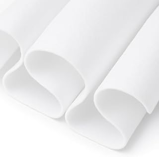FabricLA Tela de fieltro blanco | 36 x 36 pulgadas 1 yarda cuadrada | Acrílico, suave, no rígida | 0.06 pulgadas de grosor | Manualidades, costura, acolchado y bricolaje