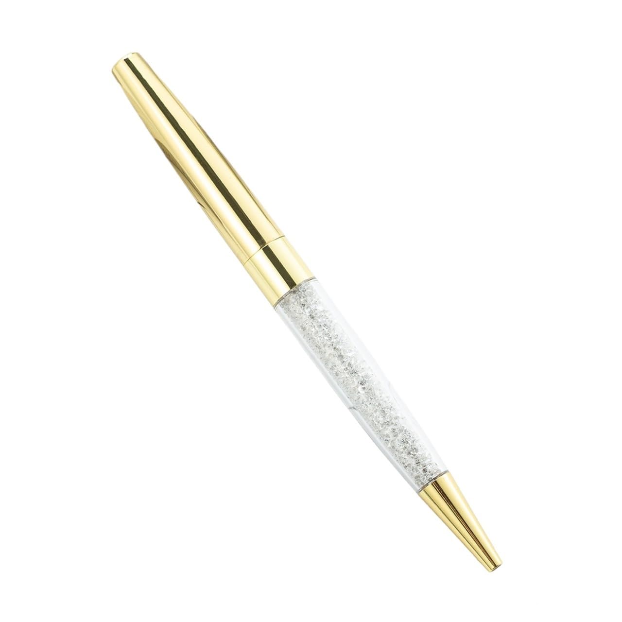 50 sztuk/partia kryształowy długopis artykuły pa biuro szkoła zaopatrzenie Twist Open Metal Roller różowe złoto darmowe spersonalizowane logo nazwa (złoty, niebieski)