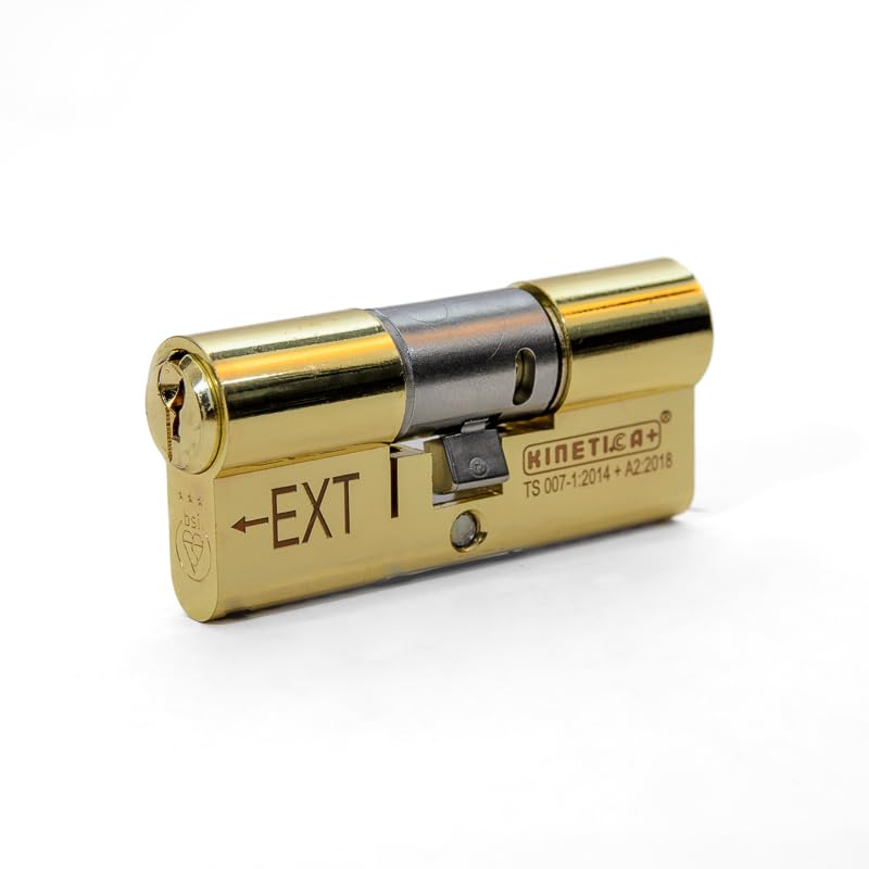 UAP Kinetica+ K4 3* Kitemarked Double Key Euro Cylinder Door Lock, Unparalleled Home Security & Safety System, with Bio Key