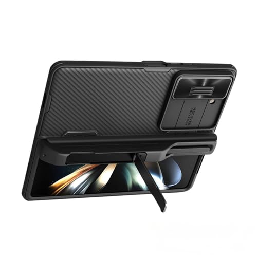 Coque Samsung Galaxy Z Fold5 noire antichoc avec protège-caméra et fente stylet S Pen