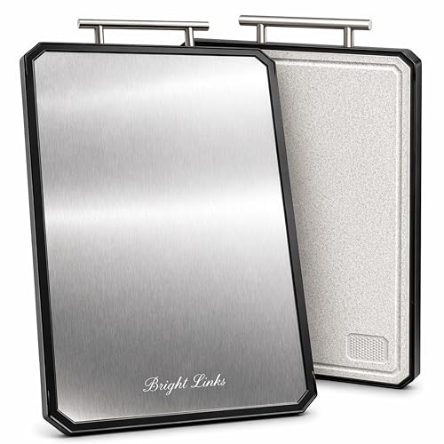 Tabla de cortar rectangular grande con ranura y doble cara miniatura 1