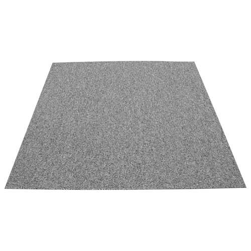 20 PCS Home 20 x 20 Indoor/Outdoor Carpet with PVC Backing Non Slip Square Floor Mats Suitable for Kitchens Bedrooms Living Rooms Offices Entranceways Corridors (Gray)