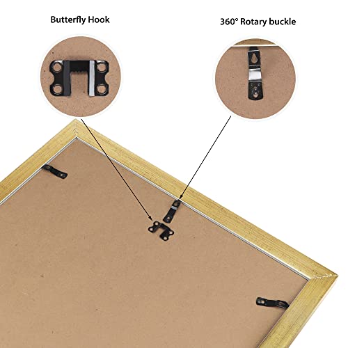 Edenseelake 18X24 Picture Frames Set Of 2, Vintage Gold 18 X 24 Poster Frame For Wall Hanging Vertical And Horizontal #TOP3