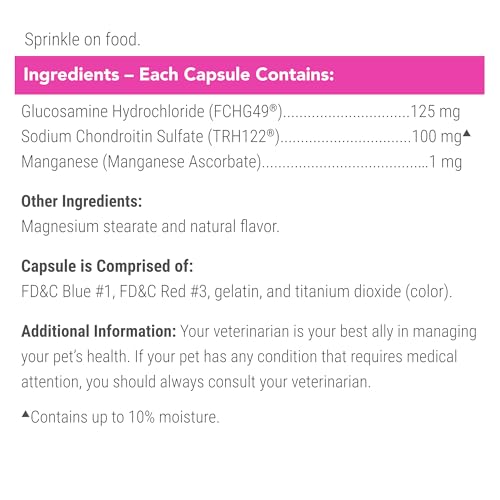 Nutramax Laboratories Cosequin 30 ct Sprinkle Capsules for Cats, 30-count