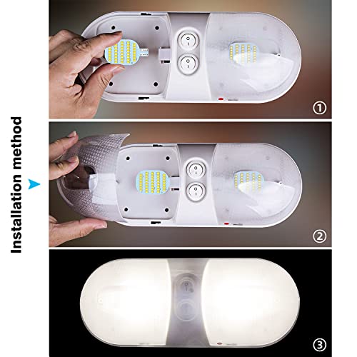 ACOHUIKE Super Bright T10 921 922 912 LED Bulbs for 12V RV Ceiling Dome Light RV Indoor Lights Camper Trailer Motorhome Marine Boat Dome Interior Light (4500K Natural White, 20) by ACOHUIKE - Used condition - Image 4