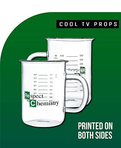 Cool Tv Props - Breaking Bad Fan Pack - Respect The Chemistry Beaker Mug, Blue Sky Candy, & Heisenberg Air Freshener - Breaking Bad Tv Show Memorabilia & Gifts #TOP1