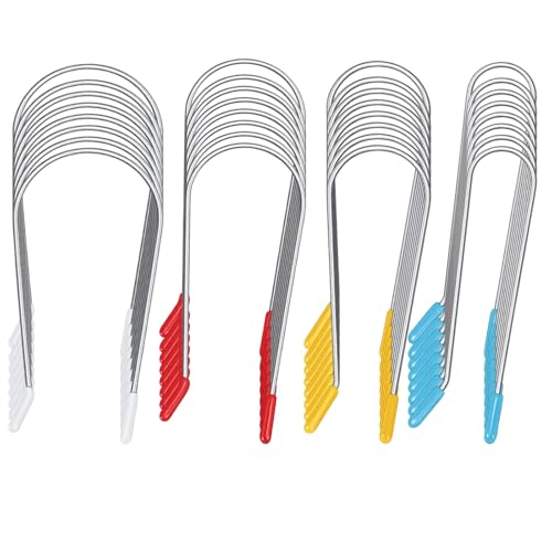 PEOVLVN 32 Pcs Hot Roller Clips Stainless Steel Hair Roller Pins Hot Curler Clips Replacement Kit Fits All Sized Hair Rollers and Curlers (4 Size)