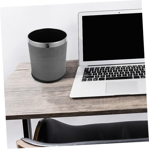 Caneca de basura rectangular 10L estilo retro gris miniatura 5