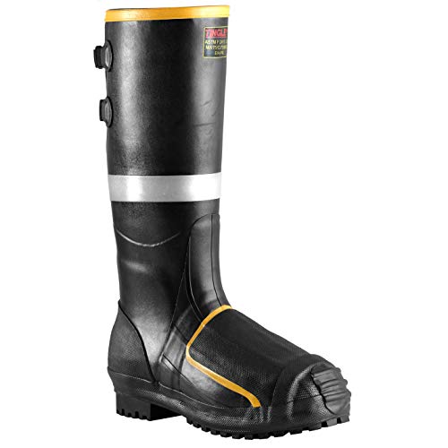 Tingley MB816B.11 Rubber Steel Toe Boot, 11, Black