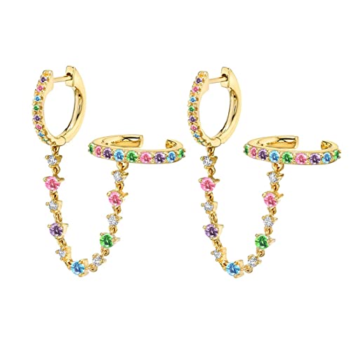 Boucles d'oreilles en métal de haute qualité pour femmes avec zircon cubique rond