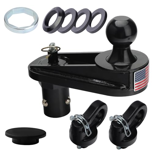 6" Offset Gooseneck Hitch Extender with 2 Anchors