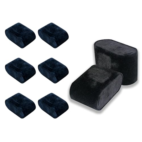 PMELCXD 8 PCS Cajas para Relojes Organizador de Relojes y Pulseras Almohada de Exhibición Almacenamiento de Joyas Diseño Elegante Negro