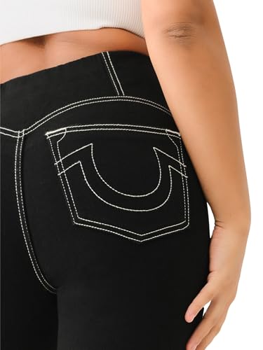 True Religion Women's Becca High-Rise Bootcut Jeans with Corset Detailing4