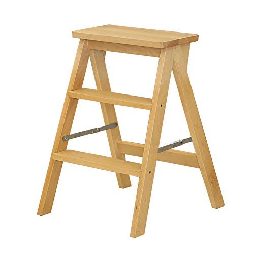 Escalera de espina de pescado LUNEZY para alcanzar estantes altos y decorar el salón con estilo 2