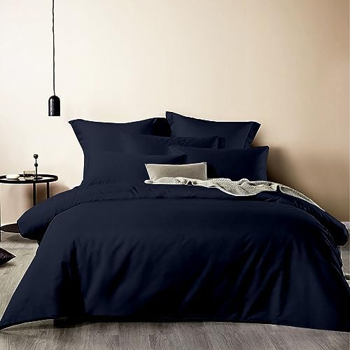 Kotton Culture 800 Thread Count Egyptian Cotton Super King Size White Bed Sheets Set of Fitted sheet with 48 cm Deep Pocket, Flat Sheet and 2 Pillowcases - White