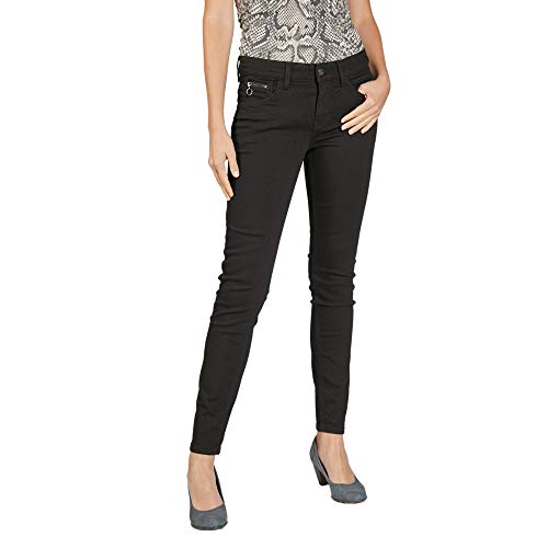 Preisvergleich Produktbild MAC Jeans Damen Slim Jeans, Schwarz (Black-Black D999), W40 / L32