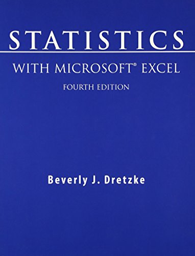 Statistics with Microsoft Excel (4th Edition)