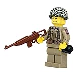 US Army American WW2 82nd Airborne Ranger Soldier - Modern Brick Warfare Custom Minifigure
