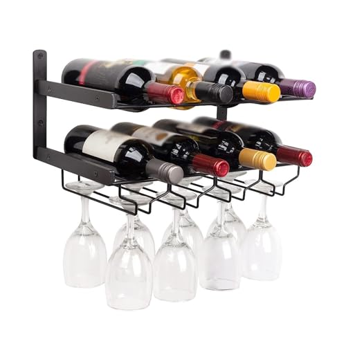 Casiers à vin muraux industriels pour bouteilles et verres