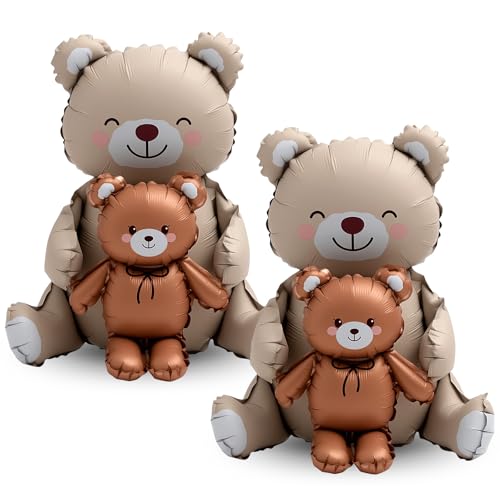 Ballons ours marron mat Simgoing 53x89cm pour décoration anniversaire enfant et fête jungle