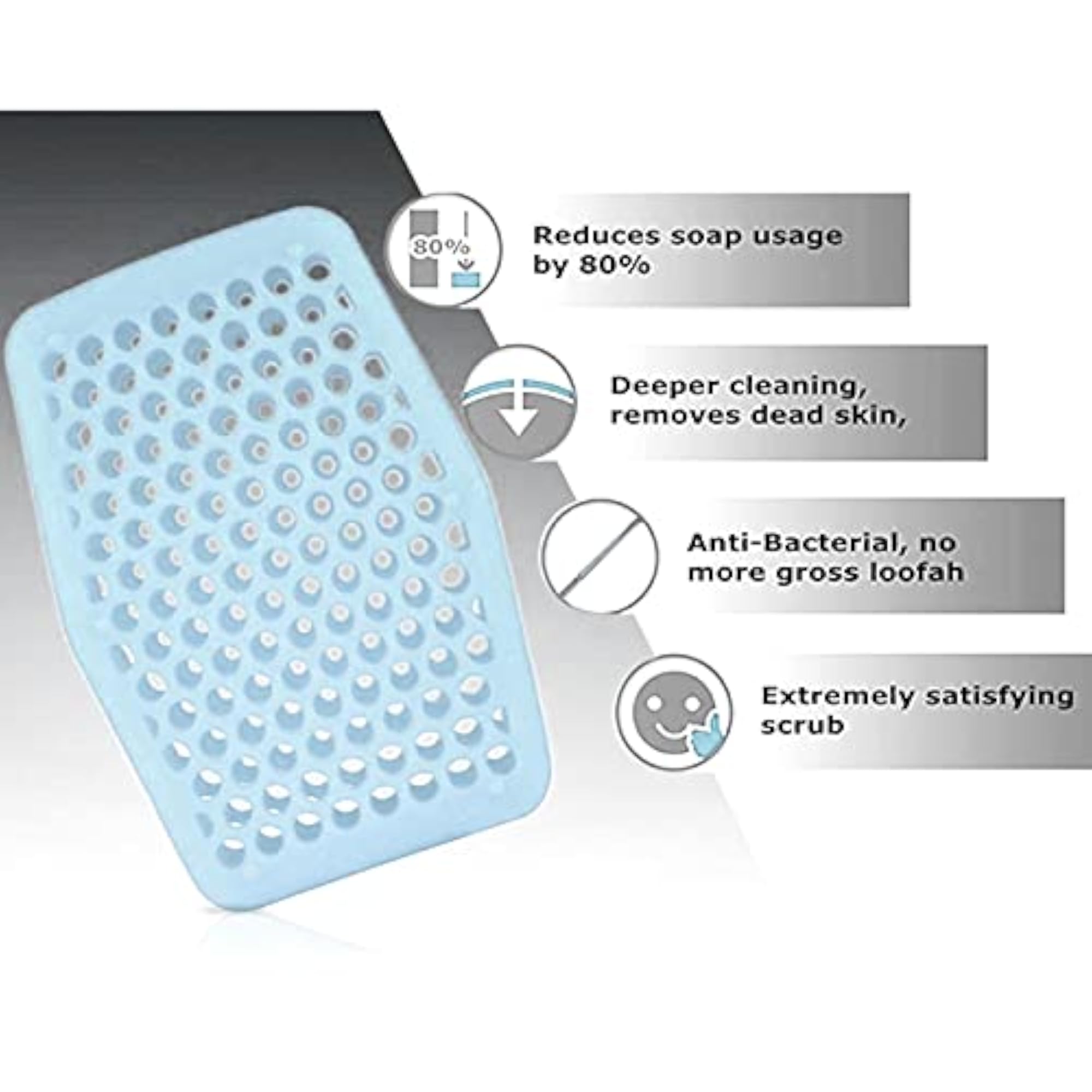 Shower Brush, Kitchen Cleaning Brush Deep Clean Silicone Sleeve