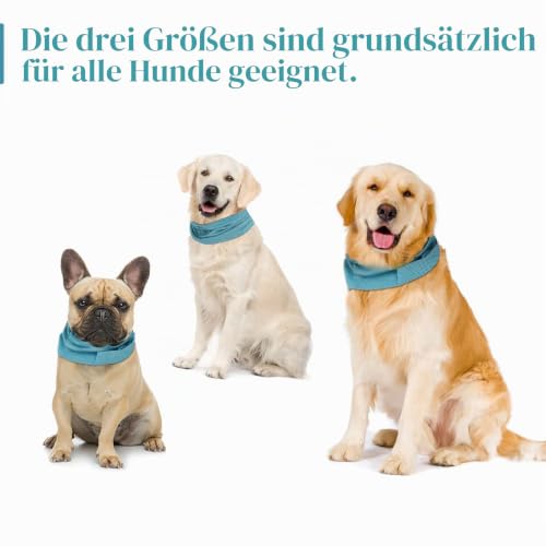EKKONG Hunde halstücher Kühlend，Kühlhalsband für Hunde, Atmungsaktiv Wärmeableitung Bandana Hund, hundehalsband mit Tuch Kühlend,Geeignet für Kühlhunde im Sommer，45 X 13cm