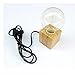 Produktbild E27 LED Lampholder Adapter dimmbar Holz Birne Halter Sockel Klammer dekorative retro Kaffe Bar (Quadrat)