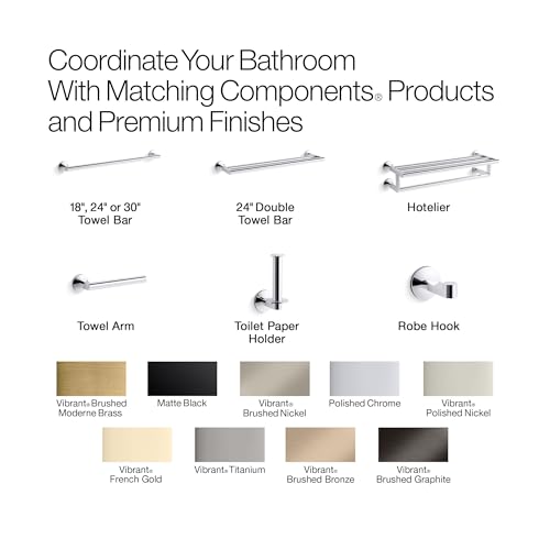 Kohler 78382-2MB Components™ Pivoting toilet paper holder by Kohler - Image 5