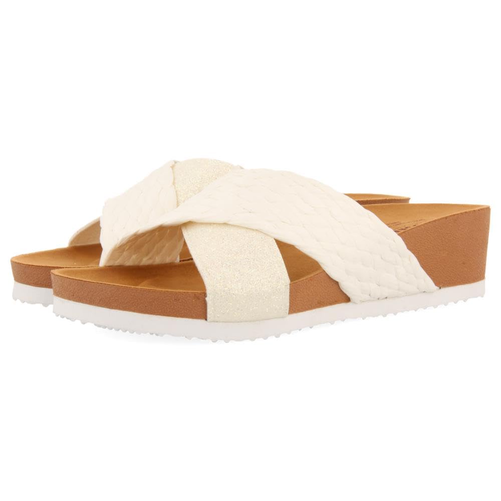 GIOSEPPO GOULDS, Women's Flip Flops, White, 37 EU, white, 5 UK