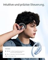 SHOKZ OpenFit Air 2 Open-Ear-Kopfhörer, Ohrbügel 7,2g superleicht, Eisblau – Ansicht 8