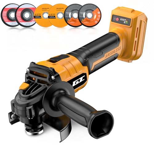 GOTUU Cordless Angle Grinder Compatible for Dewalt 20V MAX Battery,