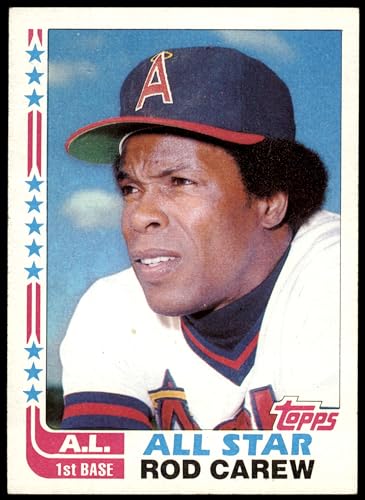 1982 Topps #547 All-Star Rod Carew Los Angeles Angels (Baseball Card) NM Angels