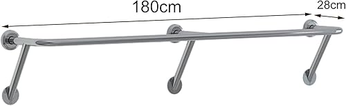 Miniatura 5 de Soporte de exhibición de la tienda de ropa de acero inoxidable Perchero de ropa, Barra de ropa simple moderna al por menor Percheros de oro,