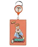 Muppets Retractable Lanyard Beaker Muppet ID Badge Holder Keychain Carabiner Clip for Keys, Travel, Work for Men, Women