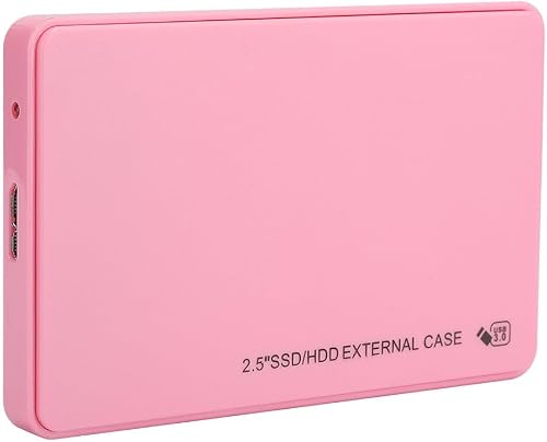 Portable Hard Disk Box, Ultra-thin Mobile Hard Drive, /SSD Hard Drive Interface For 2.5-Inch Hard Drives( Pink)