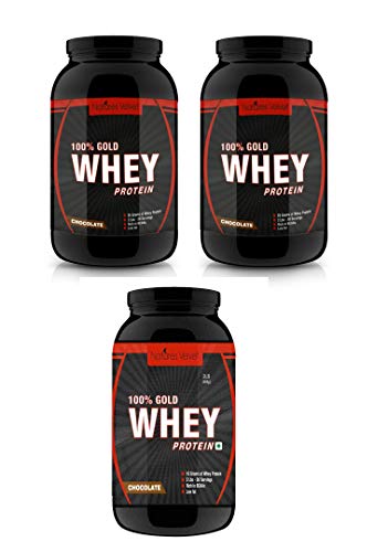 Image of Natures Velvet Gold Standard 100% Whey, Double Rich Chocolate, 2lb - Pack of 3
