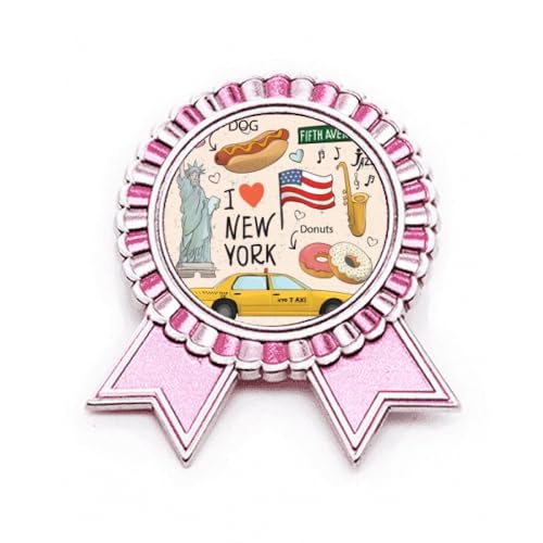 Broche Winner Award I Love New York Hot Dog Donuts le cadeau idéal en métal