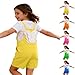 Boys Girls Shortall Overalls with 3D Butterfly Wing Bib Overall Shorts Toddler Cute Workwear Fashion Dance Romper Jumpsuit (Orange-2, 11-12 Years)