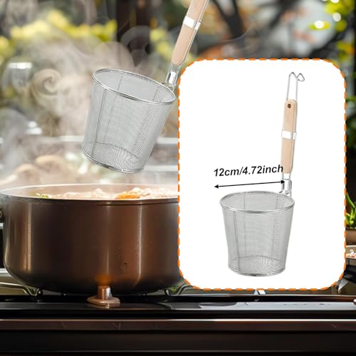 Passoire maille 12cm et panier à pâtes pour cuisine - 4