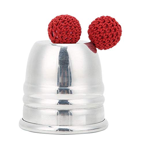 Clássico Close Up Magic Props, Wide Mouth Chop Cup Mágico Props Magic Tricks Copo magnético de alumí