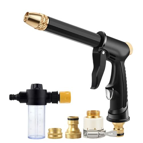 Jet Nozzle Power Washer for Garden Hose, 2026 New Pressure Washer Wand with 3 Adjustable Jet Nozzle, Pressure Washer Nozzle for Car Washing Patio Garden Outdoor Cleaning (1Set)