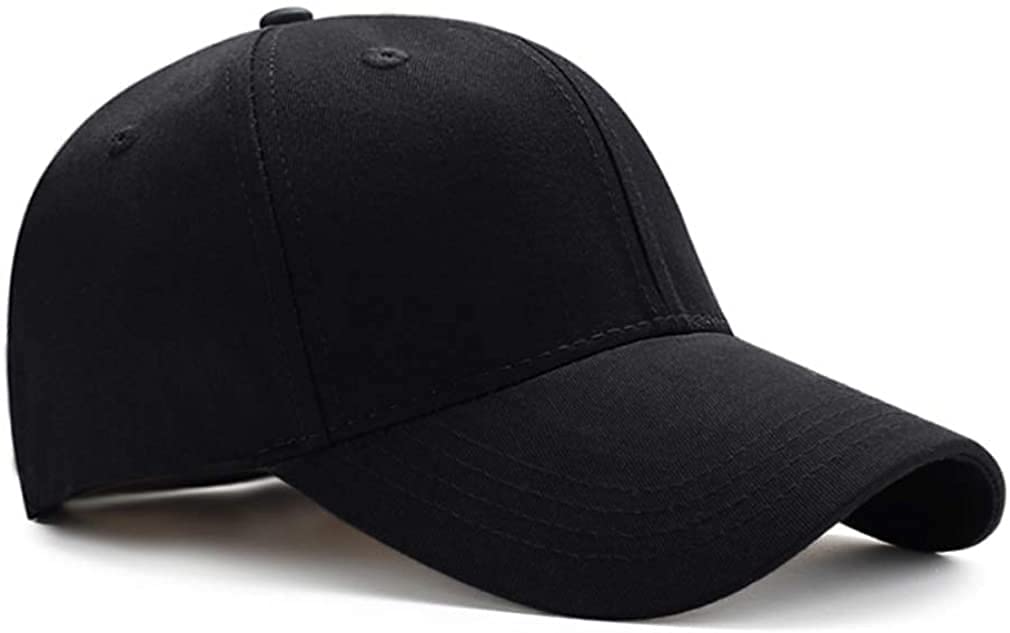 Baseball Cap for Kids, Adjustable Cotton Plain Caps Solid Toddler Hat