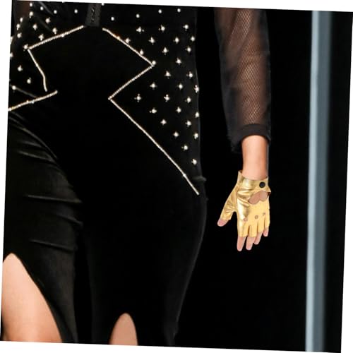 YARNOW Dance Supplies Girl Decorative Gloves Party Gloves Half Fingers Comfortable for Stage and Dance3