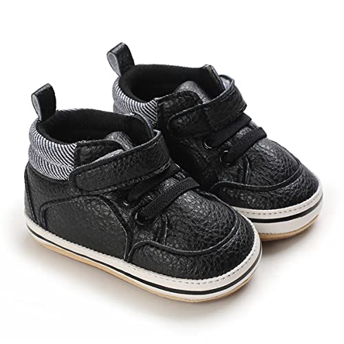 Image of E-FAK Baby Shoes Boys Girls Infant Sneakers Non-Slip Rubber Sole Toddler Crib First Walker Shoes