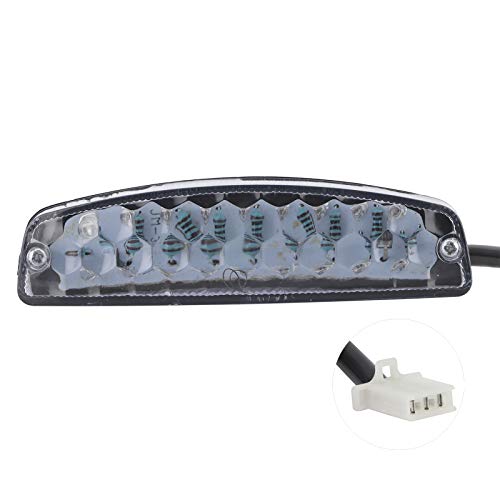 Akozon Feux Arrière de Moto, Feu de Frein Arrière 12 V 18 LED pour Quad Chinois 4 Roues ATV 50 70 90 110 125 150 Feu Arrière de Secours